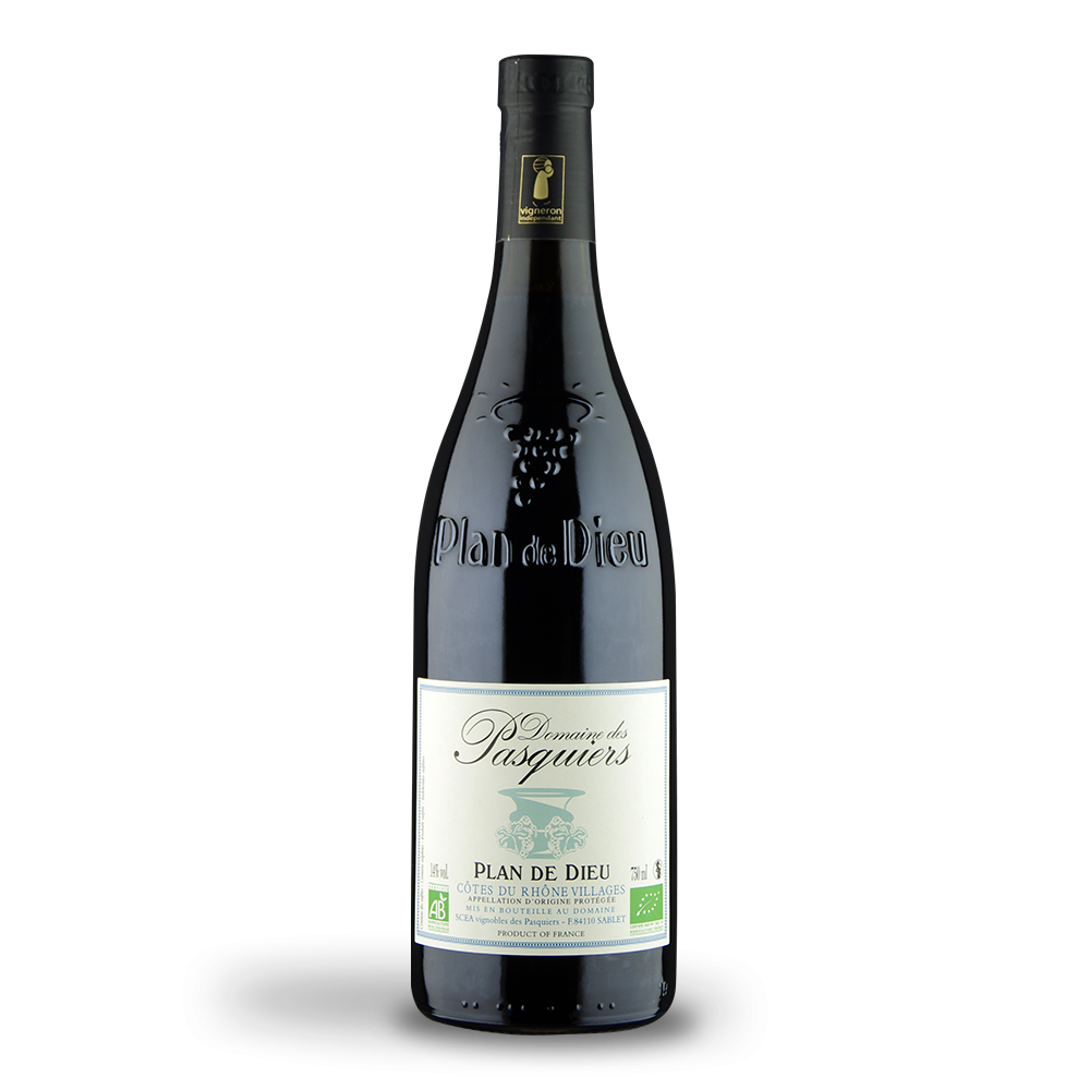Côtes du Rhône Plan de Dieu Domaine des Pasquiers 2018 BIO