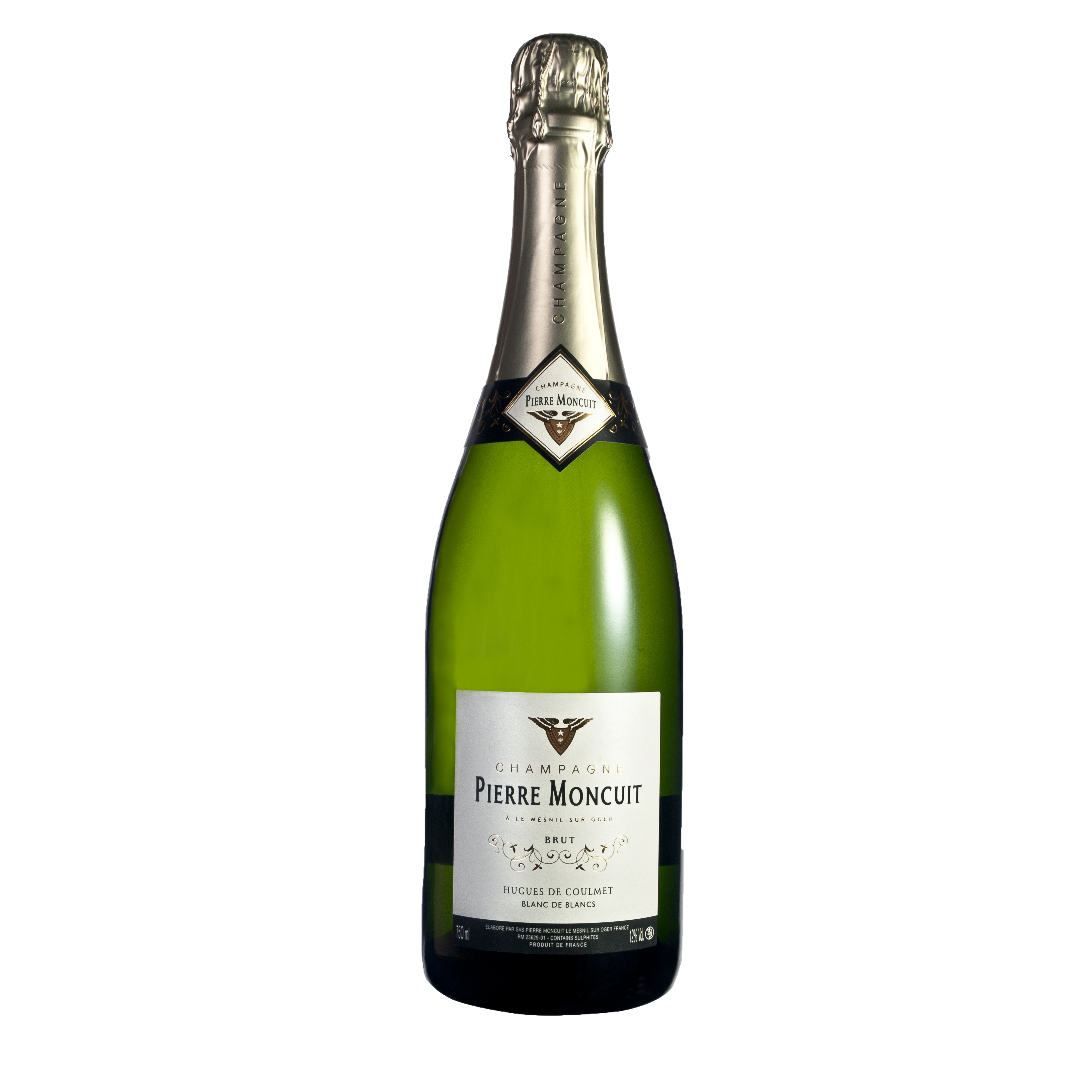 Champagne Pierre Moncuit Cuvée Hugues de Coulmet blanc de blancs, Grand Prix Excellence Vinalies, double médaillé d’Argent