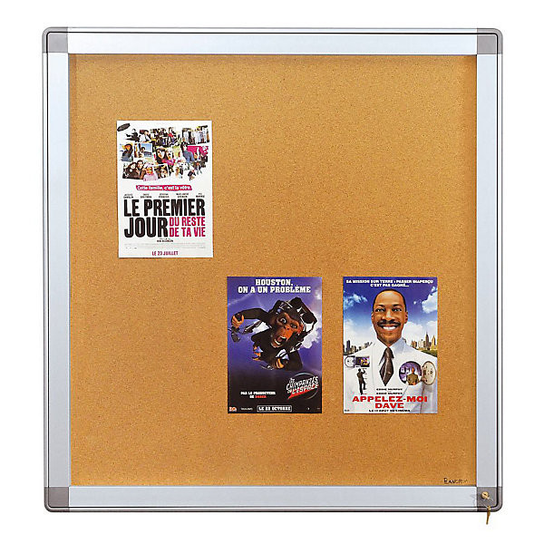 PLANORGA Vitrine Sécurit NF 6F 74x71cm liège