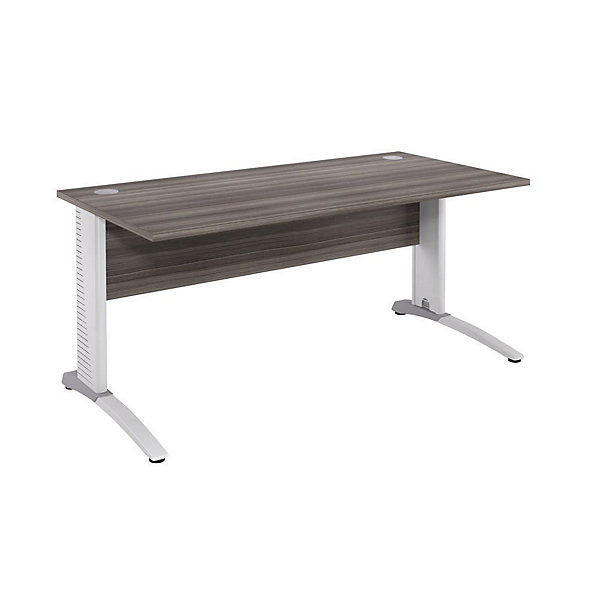 BIOSPACE Bur. droit 80x80 cm blc/cèdre