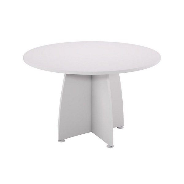 Table Ø120 cm pieds croix blanc