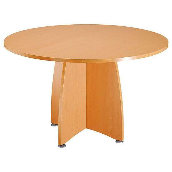 Table Ø120 cm pieds croix hêtre