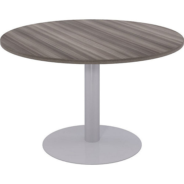 Table Ø120 cm pied tulipe alu/cèdre
