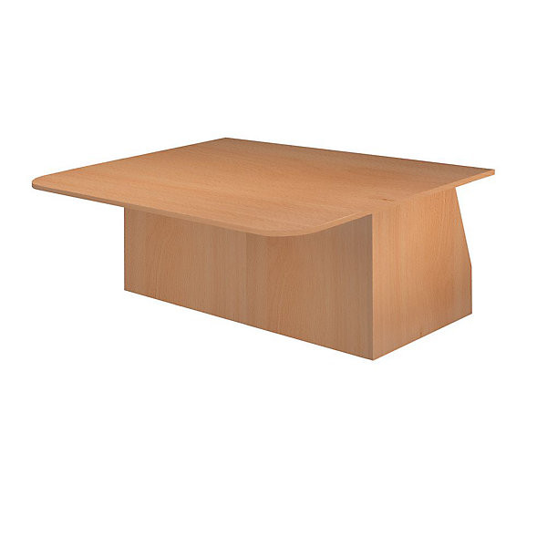 Comptoir droit bas PMR H72xL85cm hêtre