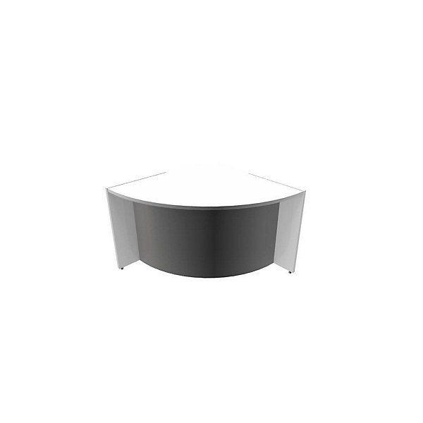 Comptoir d'angle bas H72cm blanc