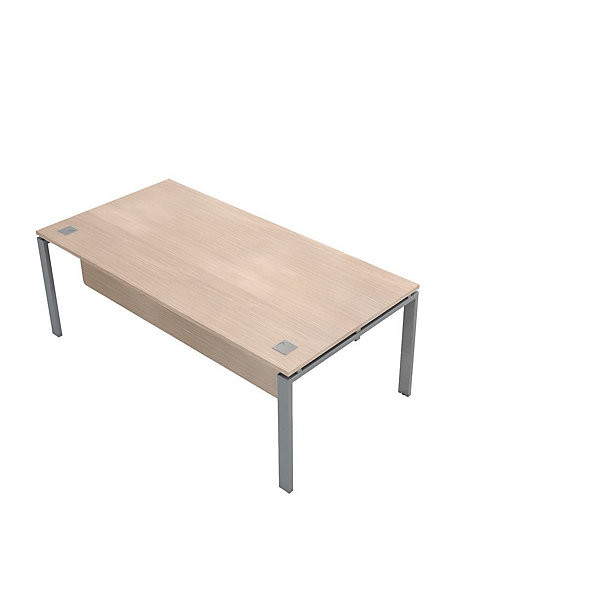 E-LINK Bureau 200x100cm alu/chêne