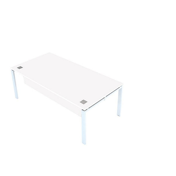 E-LINK Bureau 200x100cm blanc/blanc