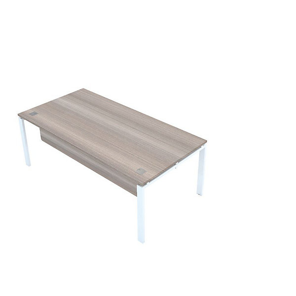 E-LINK Bureau 200x100cm blanc/cèdre