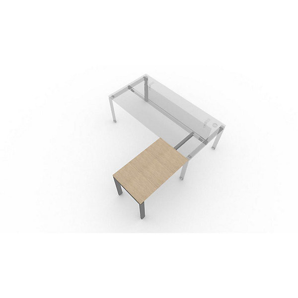 E-LINK Retour 100x60cm alu/chêne