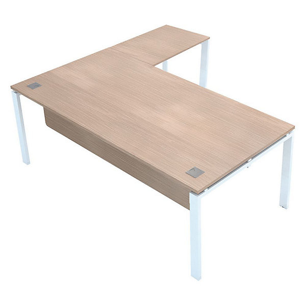 E-LINK Retour 100x60cm blanc/chêne
