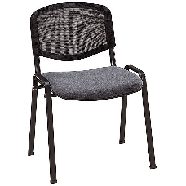 FIRST MAILLE NOIRE Lot 4 chaises gris