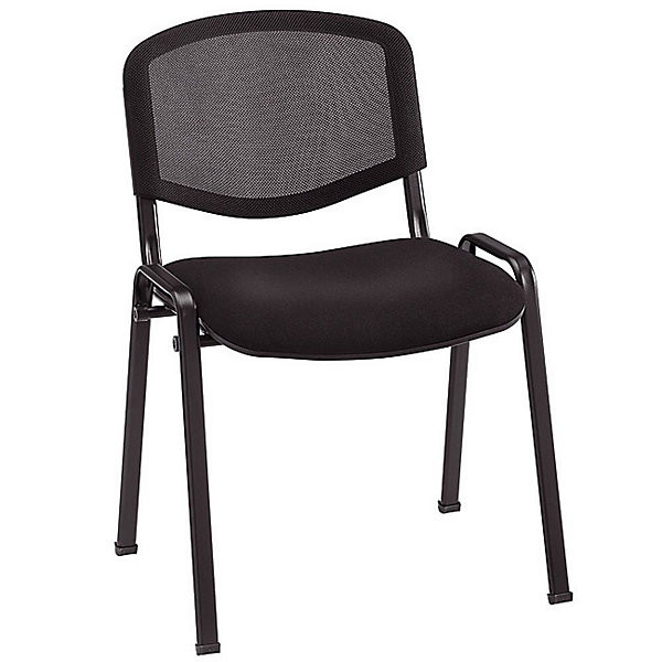 FIRST MAILLE NOIRE Lot 4 chaises noir