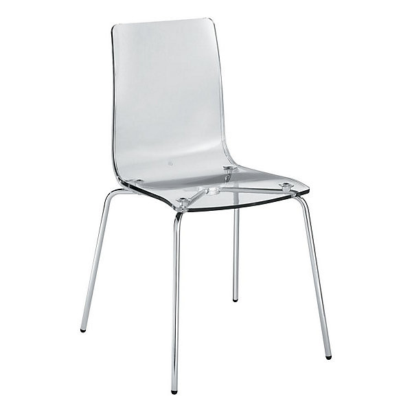 KENT Lot 4 chaises translucide