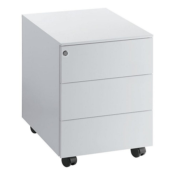 Caisson mobile métal 3 tiroirs aluminium
