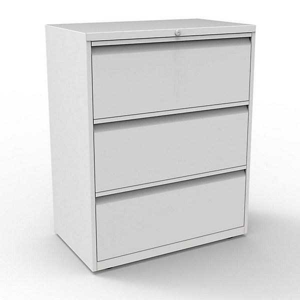 Comptoir 3 tiroirs L80xH102xP47 gris