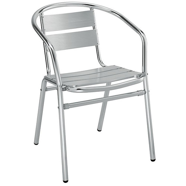 LORRAINE Lot 4 fauteuils inox
