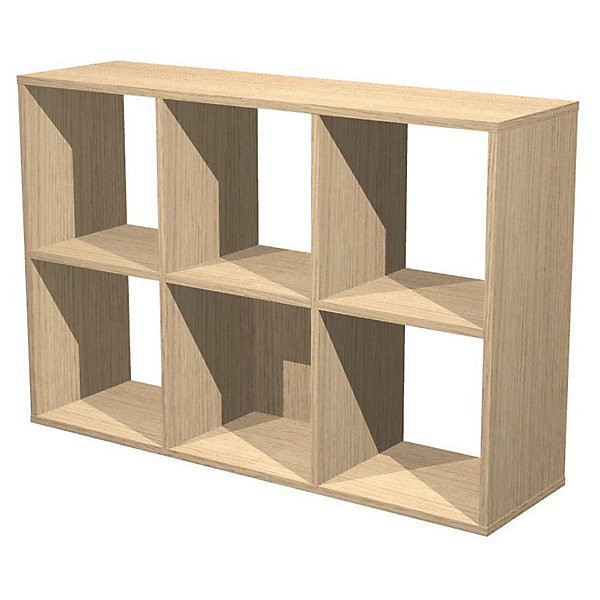 MULTICASES 6 cases H104xL70 chêne