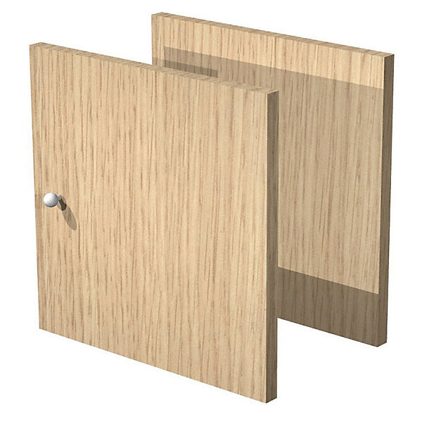 MULTICASES Lot 2 portes chêne