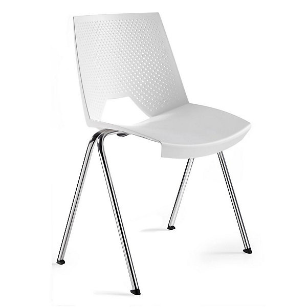 SKYPE Lot 4 chaises blanc
