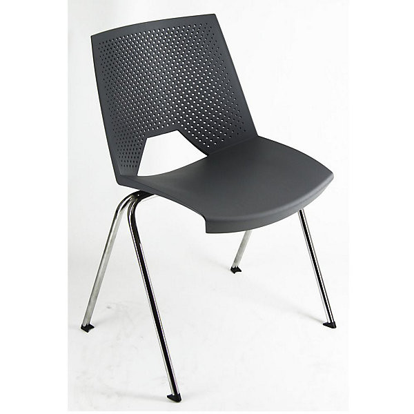 SKYPE Lot 4 chaises anthracite