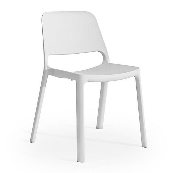 NUKE Lot 4 chaises blanc