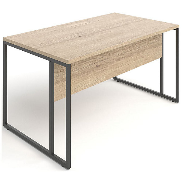 SKYLINE Bureau droit 140x80cm chêne nébraska