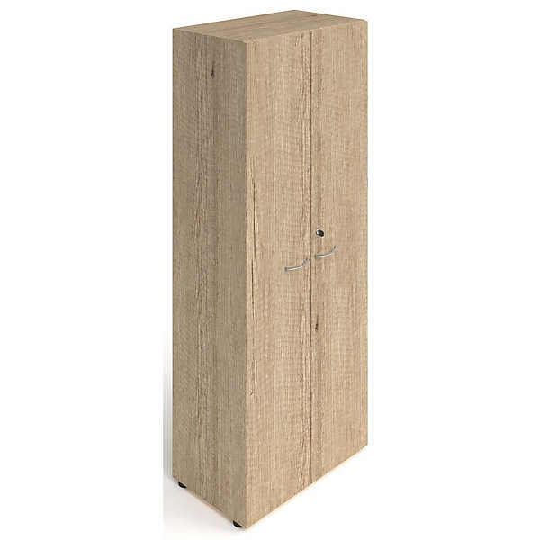 Armoire H201 x L80 cm avec portes chêne nébraska