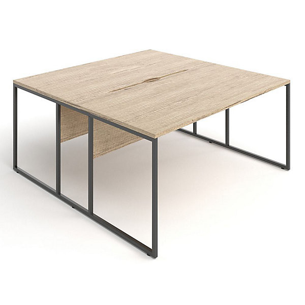 SKYLINE Bench 2 postes L. 140cm chêne nébraska