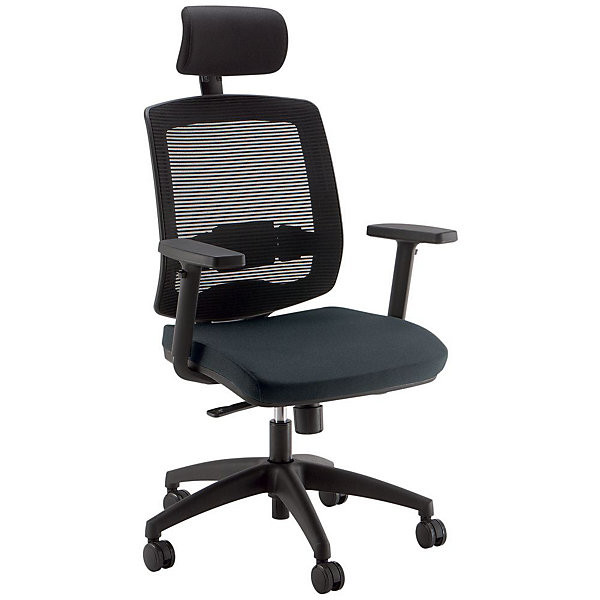 Fauteuil Malice anthracite avec appui-tête