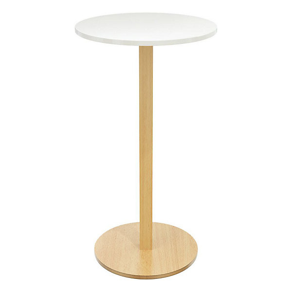PAPERFLOW Table haute Ø60cm hêtre/blanc