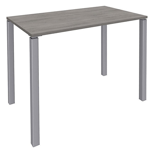 LOUNGE Table haute DEPART 140x60cm alu/chêne