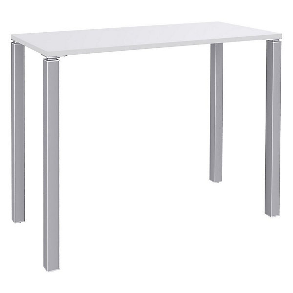 LOUNGE Table haute DEPART 140x60cm alu/blanc