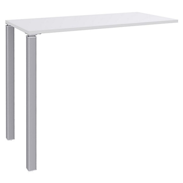 LOUNGE Table haute SUIVANT 140x60cm alu/blanc
