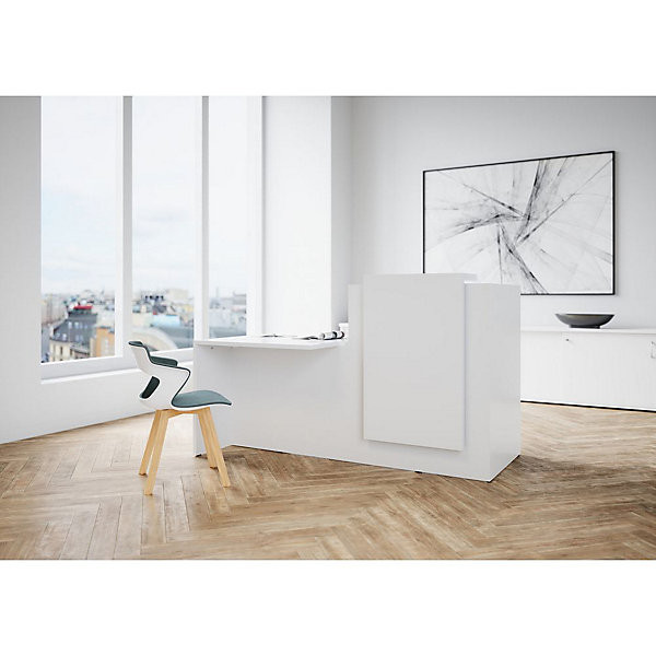 Comptoir L180 PMR droite blanc