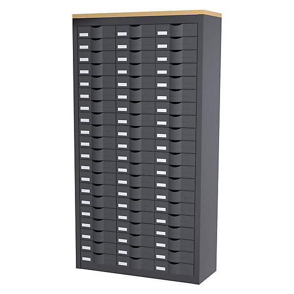 Comptoir Cycladis 60 tiroirs anthracite
