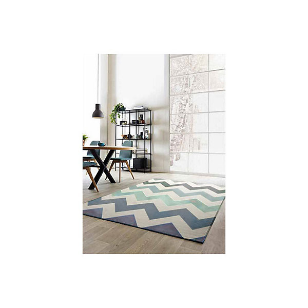 Tapis Canvas motif Zig-zag 160x230cm