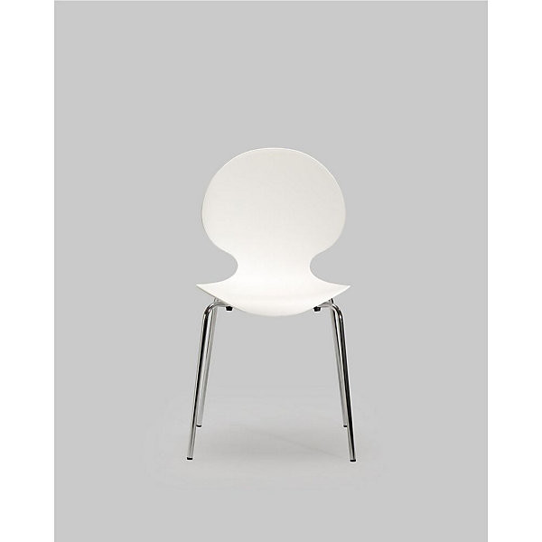 NAEMIE Lot 4 chaises blanc