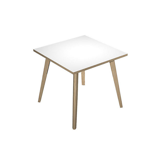 HALDEN BOIS Bureau 80x80cm blanc