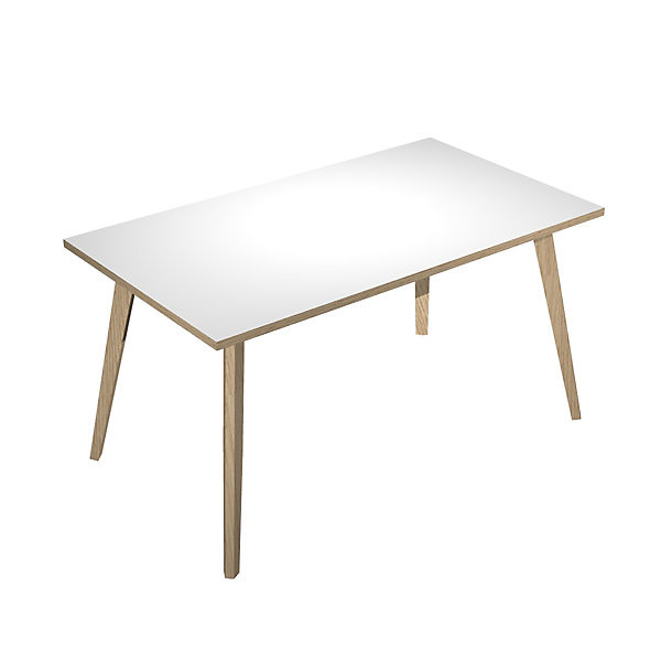 HALDEN BOIS Bureau 140x80cm blanc