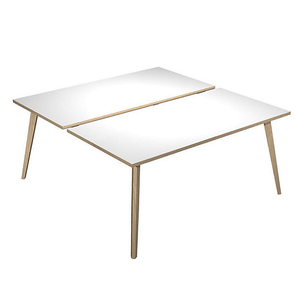 HALDEN BOIS Bench 2 postes L140cm blanc