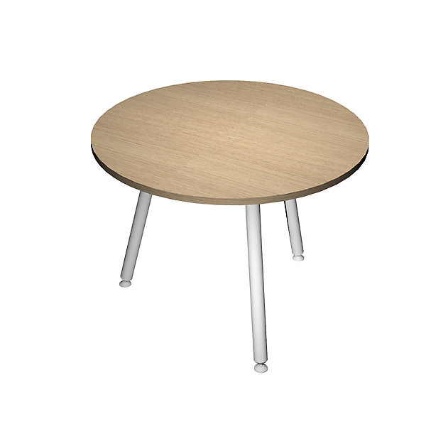 HALDEN METAL Table ronde Ø 80cm chêne