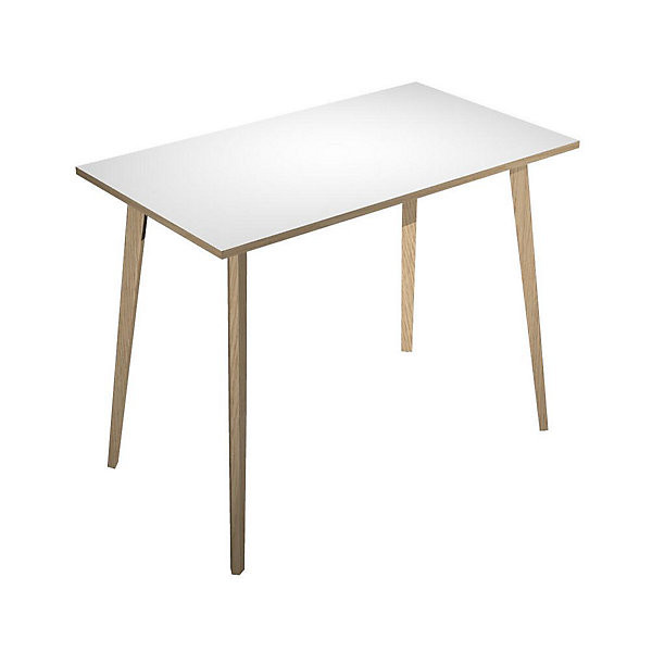 HALDEN BOIS Table haute 160x80cm blanc