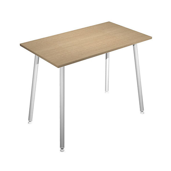 HALDEN METAL Table haute 140x80cm chêne