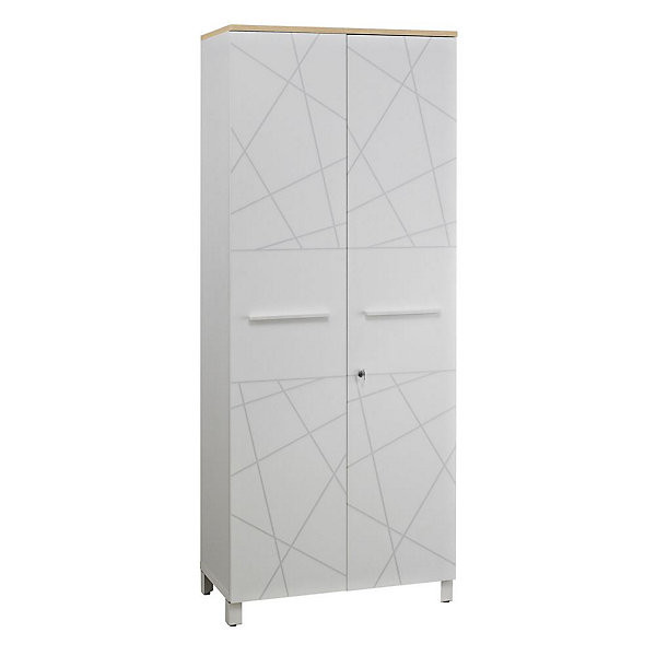 VITALY Armoire H192xL80 portes blanc