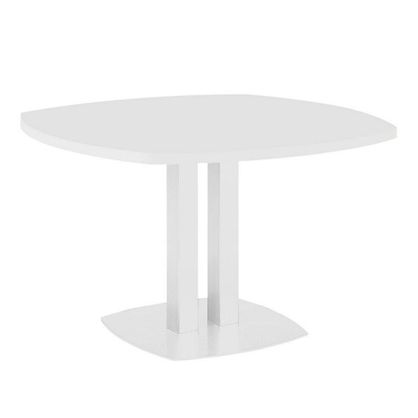 VITALY Table réunion Ø115cm blanc