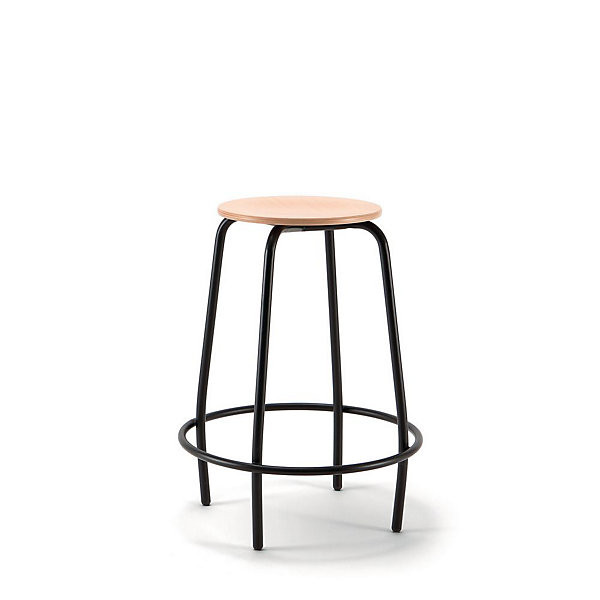 MEA WOOD Tabouret hauteur fixe