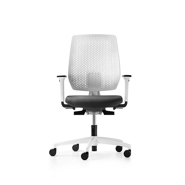Fauteuil Speed-O blanc/tissu noir