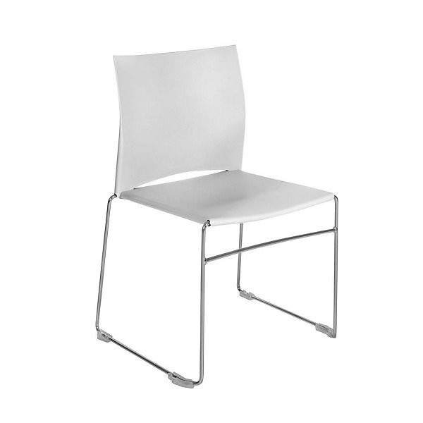 GIULIA Lot 4 chaises blanc