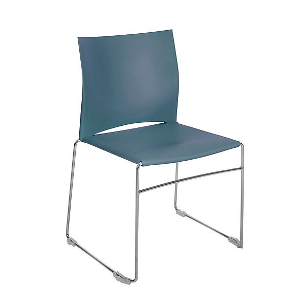 GIULIA Lot 4 chaises bleu