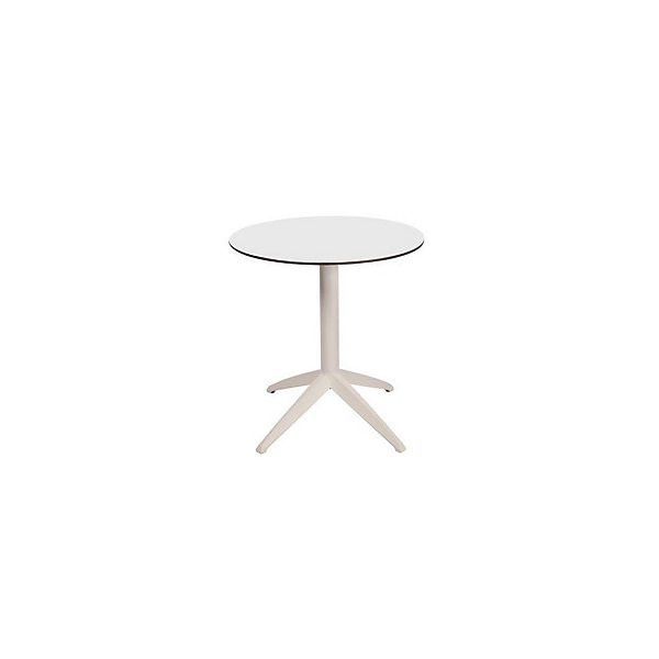 QUATRO Table Ø70cm blanc/blanc